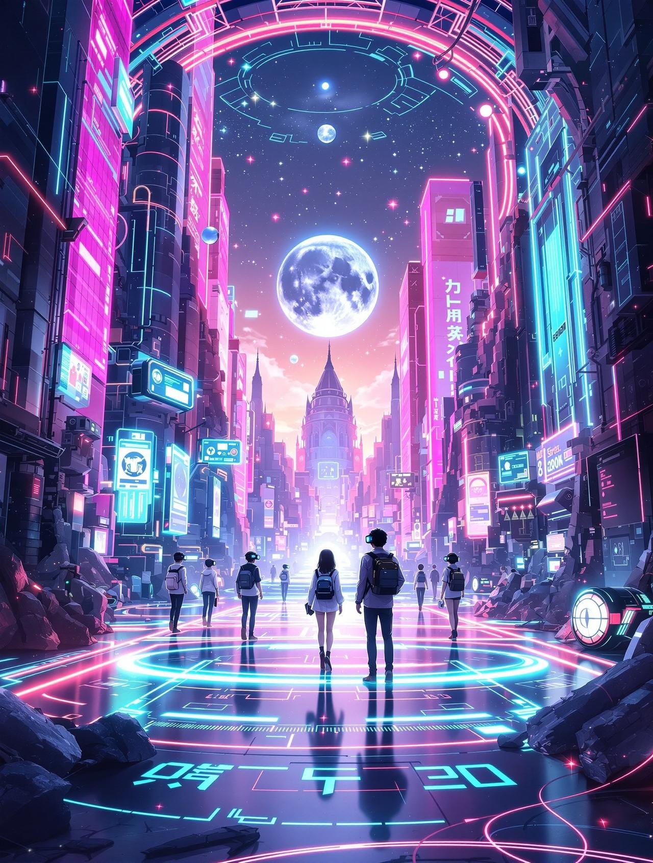 哔咔动漫热播榜第14名番剧《虚拟幻界Online》封面 - 科幻 / 游戏