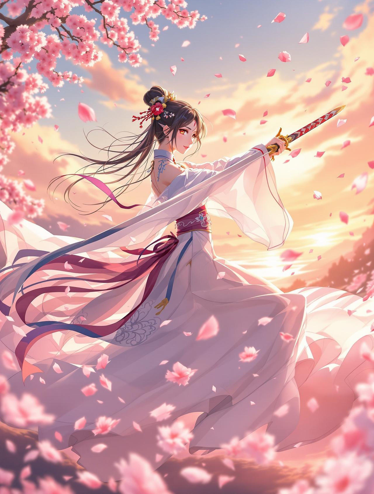 哔咔动漫热播榜第3名番剧《花与剑之歌》封面 - 古风 / 武侠